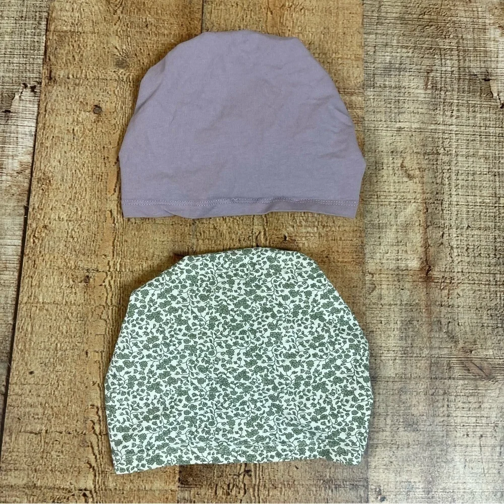 Angel Dear H&M 6-12 Months Head Covering Turbine Bib Bundle Floral Pastel